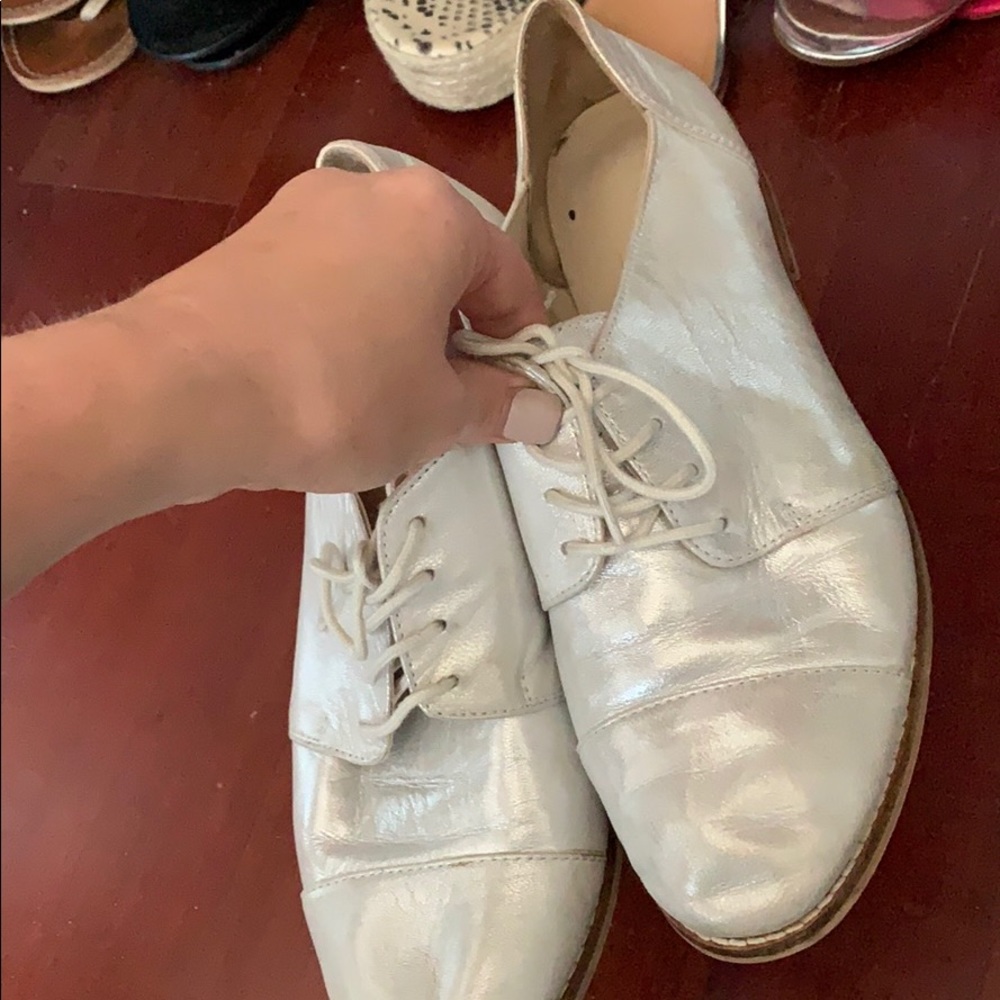 Silver shoes